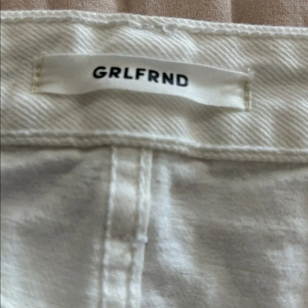 GRLFRND milla Off-White Denim Skirt side 28
